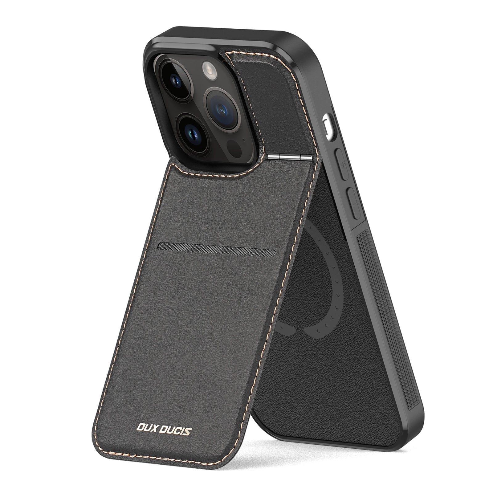DUX DUCIS Rafi Series for iPhone 14 Pro Max RFID Blocking Card Holder Kickstand Magnetic Phone Case Leather+PC+TPU Cover DUX DUCIS Rafi Series for iPhone 14 Pro Max RFID Blocking Card Holder Kickstand Magnetic Phone Case Leather+PC+TPU Cover